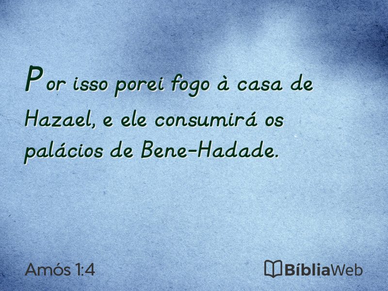 Amós 1:4 em imagem para compartilhar