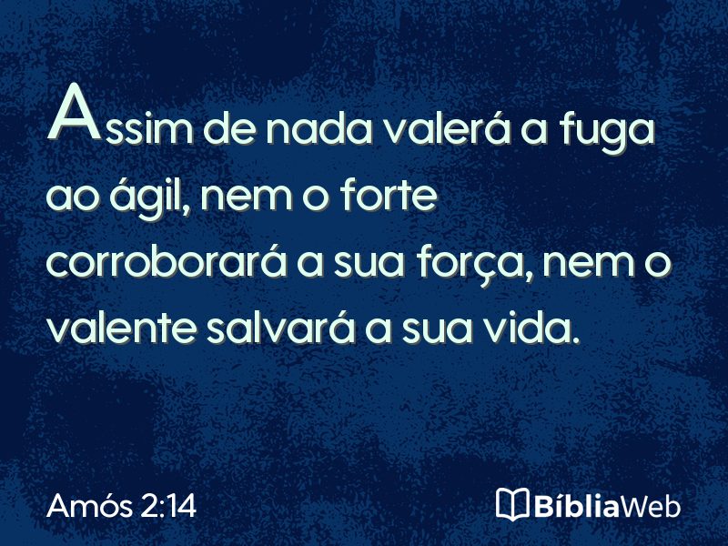 Amós 2:14 em imagem para compartilhar