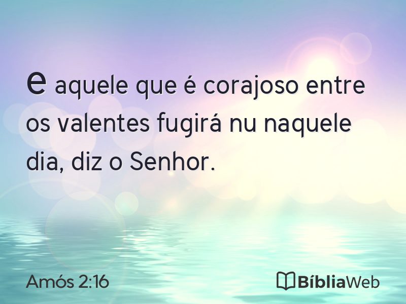Amós 2:16 em imagem para compartilhar