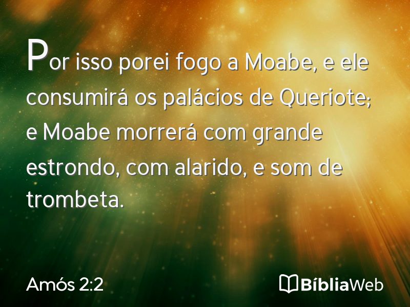 Amós 2:2 em imagem para compartilhar