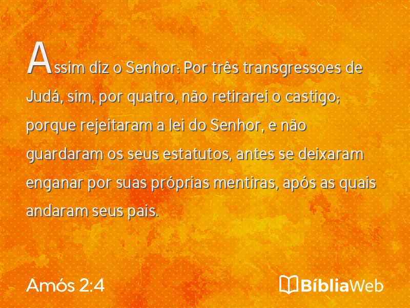 Amós 2:4 em imagem para compartilhar