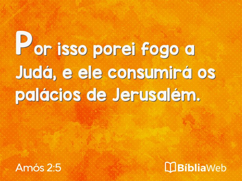 Amós 2:5 em imagem para compartilhar