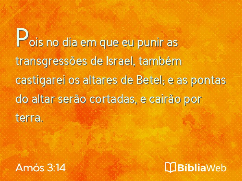 Amós 3:14 em imagem para compartilhar