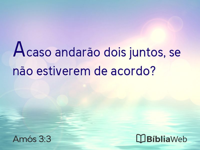 Amós 3:3 em imagem para compartilhar