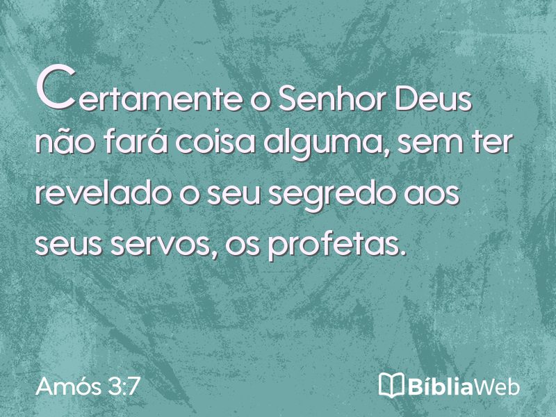 Amós 3:7 em imagem para compartilhar