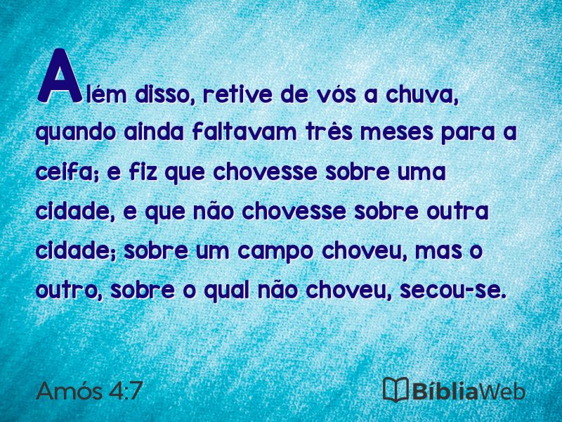 Amós 4:7 em imagem para compartilhar