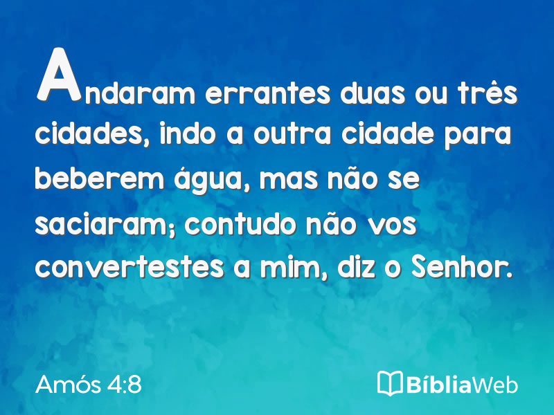 Amós 4:8 em imagem para compartilhar