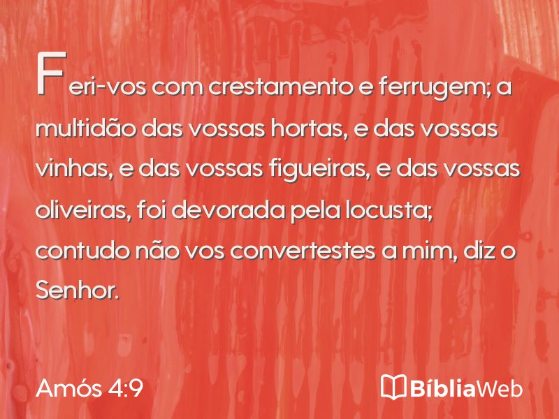 Amós 4:9 em imagem para compartilhar