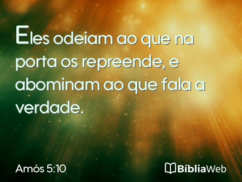 Amós 5:10 em imagem para compartilhar