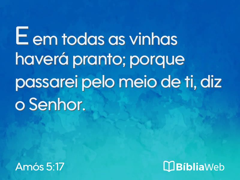 Amós 5:17 em imagem para compartilhar