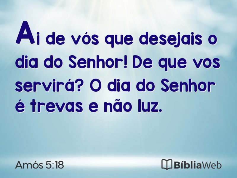 Amós 5:18 em imagem para compartilhar