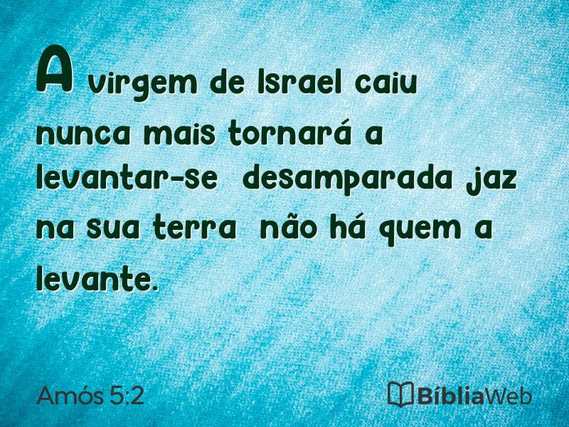 Amós 5:2 em imagem para compartilhar