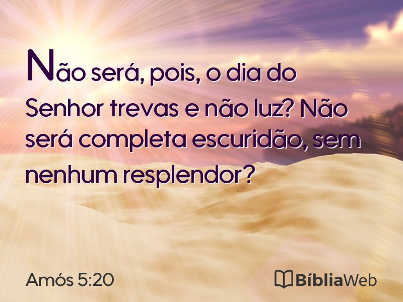 Amós 5:20 em imagem para compartilhar