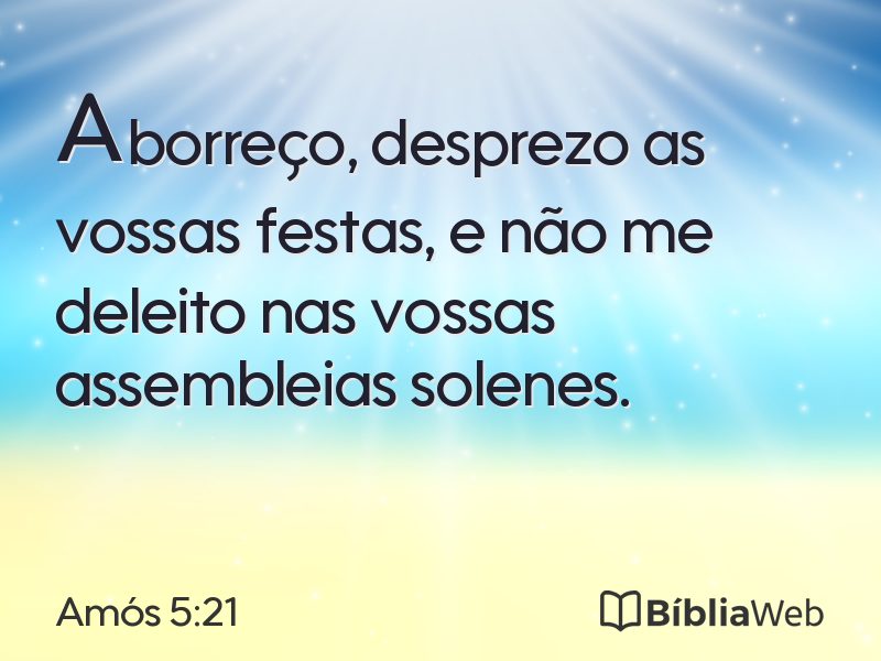 Amós 5:21 em imagem para compartilhar