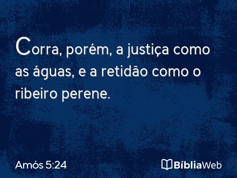 Amós 5:24 em imagem para compartilhar
