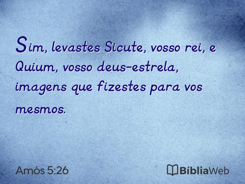Amós 5:26 em imagem para compartilhar