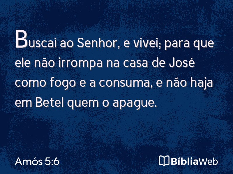 Amós 5:6 em imagem para compartilhar
