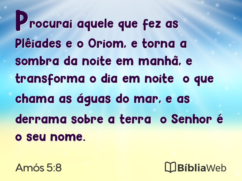 Amós 5:8 em imagem para compartilhar