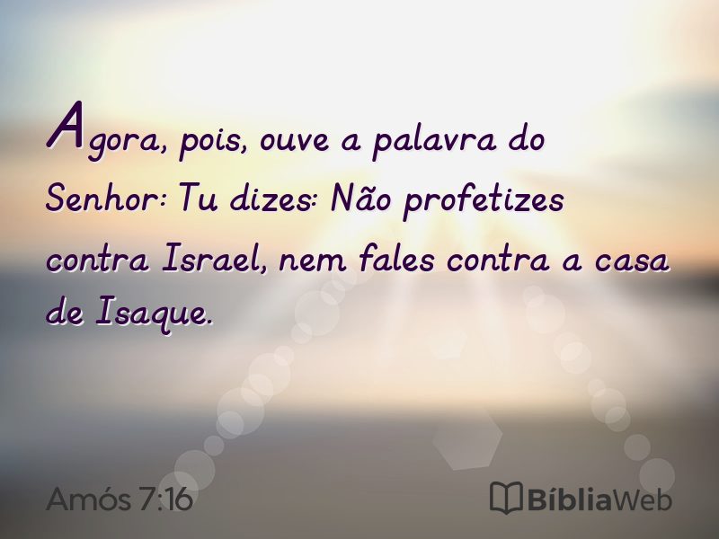 Amós 7:16 em imagem para compartilhar