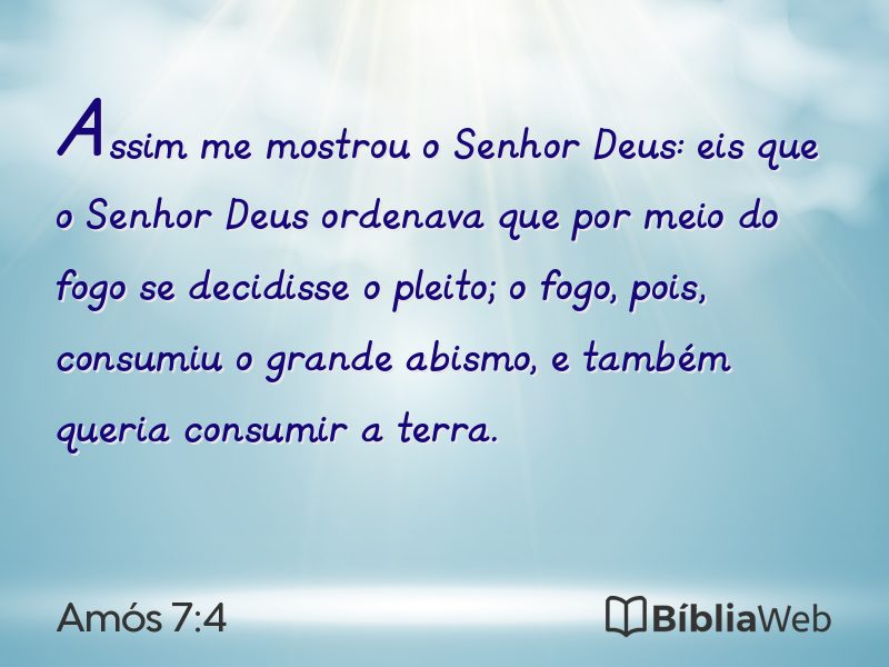 Amós 7:4 em imagem para compartilhar