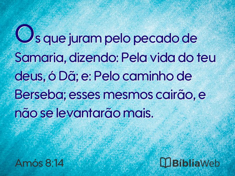Amós 8:14 em imagem para compartilhar