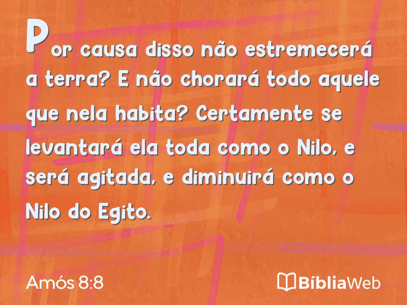 Amós 8:8 em imagem para compartilhar