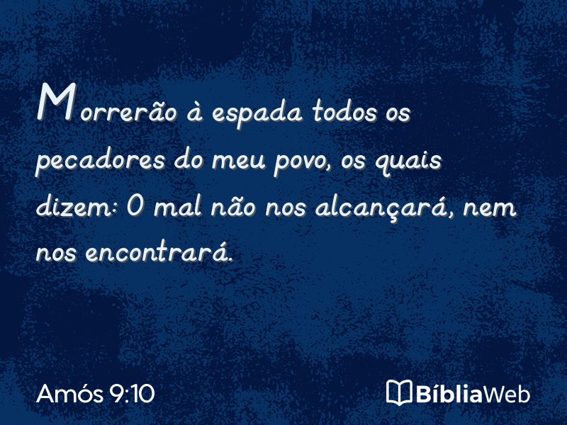 Amós 9:10 em imagem para compartilhar
