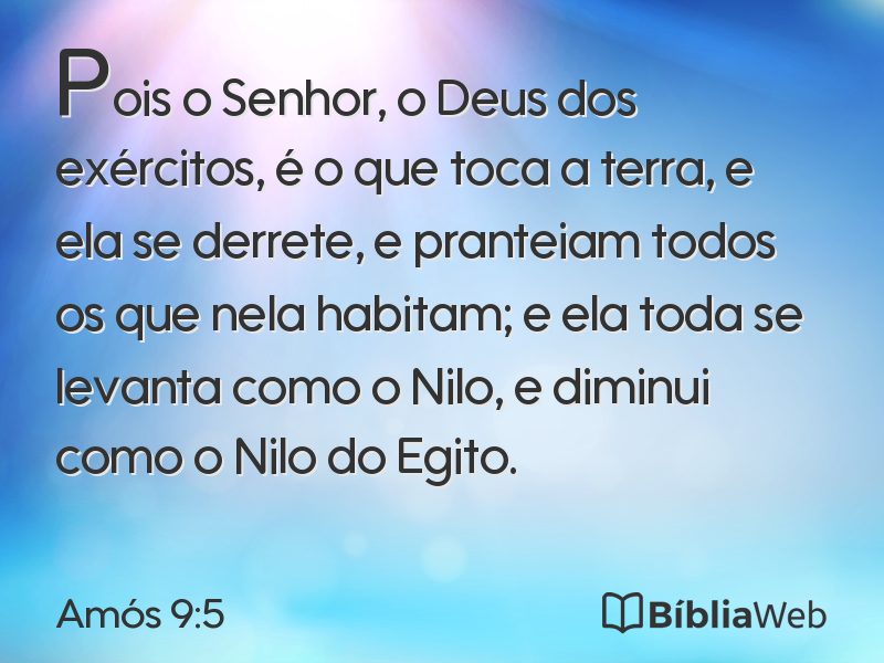Amós 9:5 em imagem para compartilhar