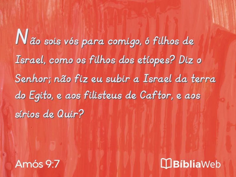 Amós 9:7 em imagem para compartilhar