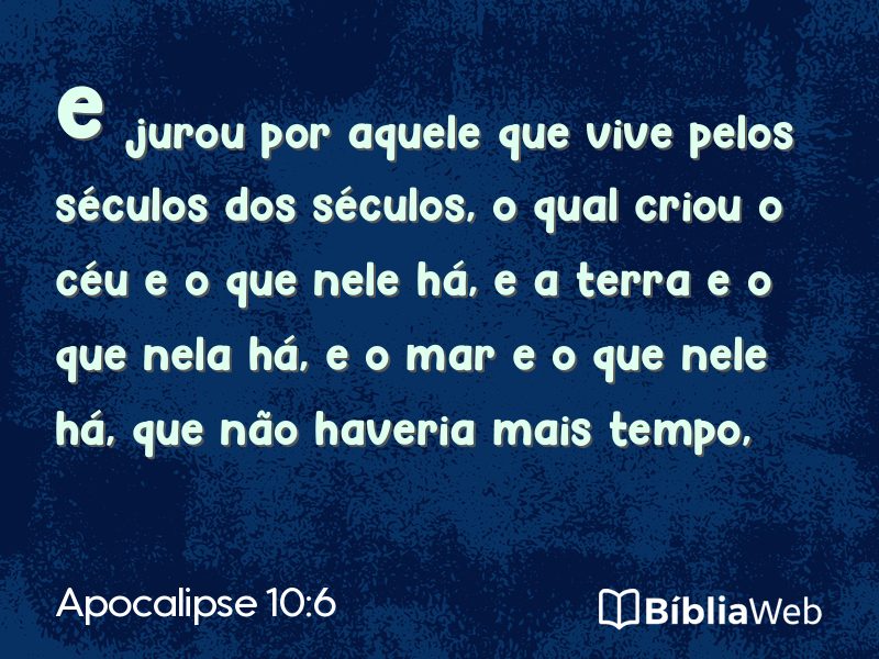 Apocalipse 10:6 em imagem para compartilhar