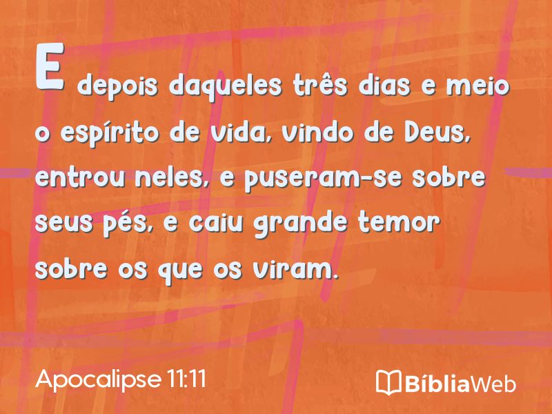 Apocalipse 11:11 em imagem para compartilhar