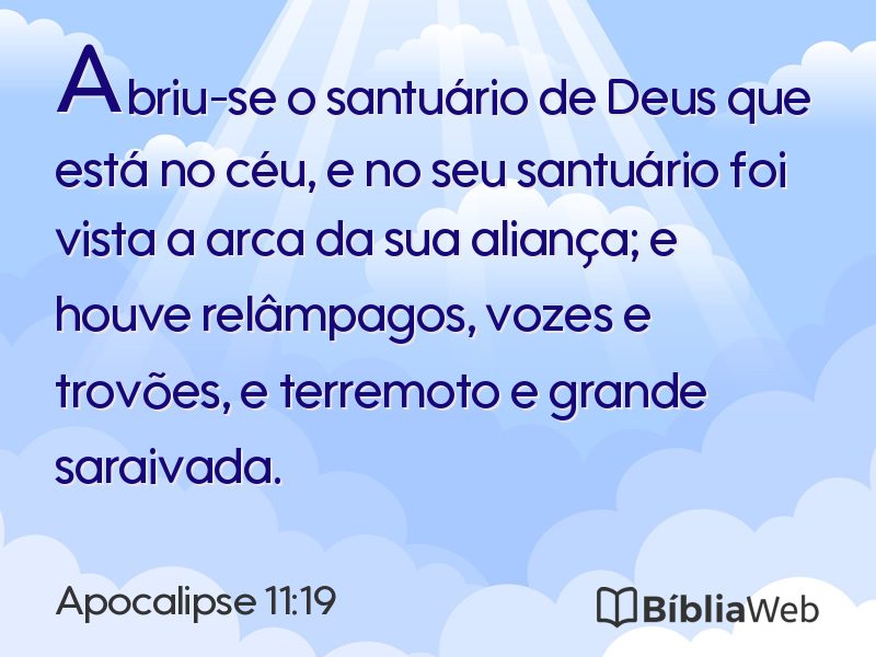 Apocalipse 11:19 em imagem para compartilhar