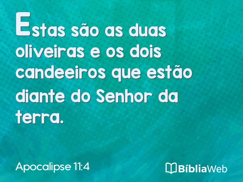 Apocalipse 11:4 em imagem para compartilhar