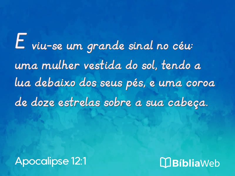 Apocalipse 12:1 em imagem para compartilhar