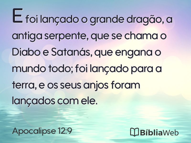 Apocalipse 12:9 em imagem para compartilhar