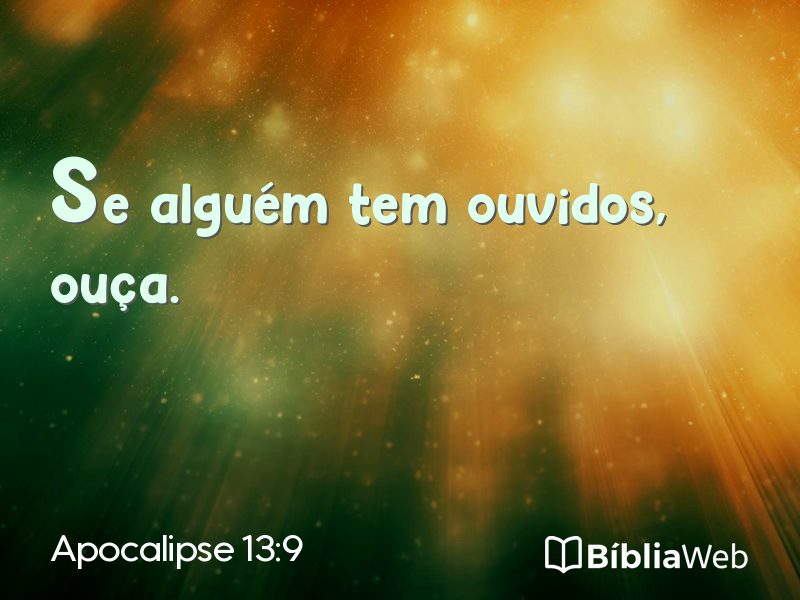 Apocalipse 13:9 em imagem para compartilhar
