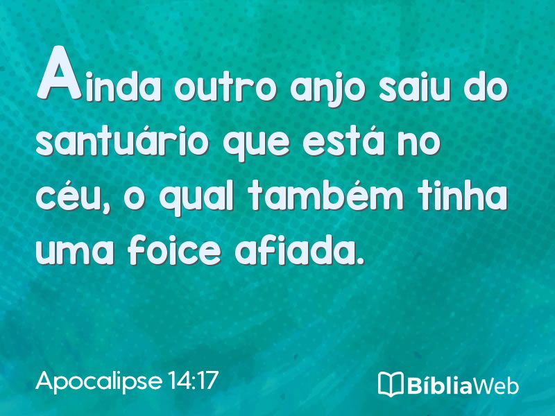 Apocalipse 14:17 em imagem para compartilhar