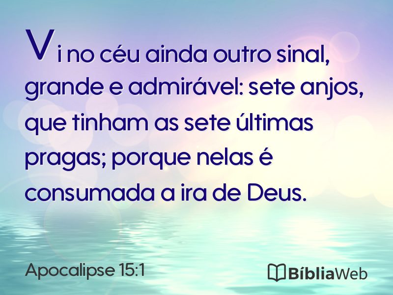 Apocalipse 15:1 em imagem para compartilhar