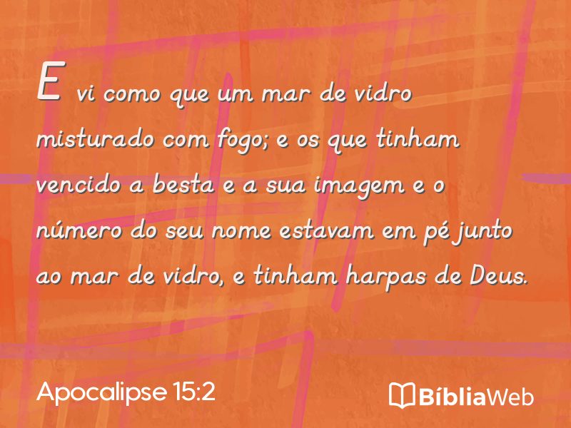 Apocalipse 15:2 em imagem para compartilhar