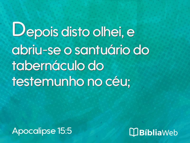 Apocalipse 15:5 em imagem para compartilhar