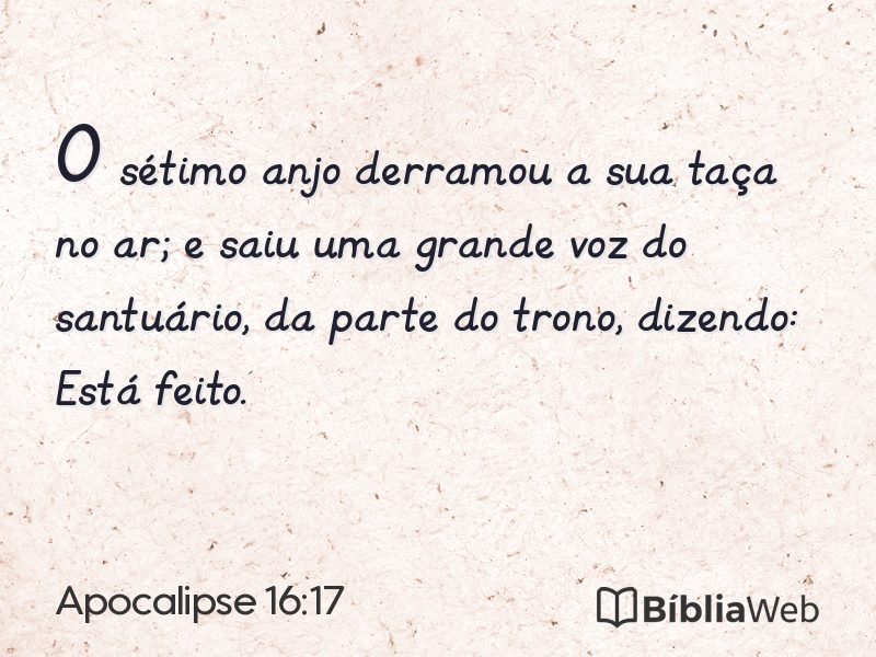 Apocalipse 16:17 em imagem para compartilhar