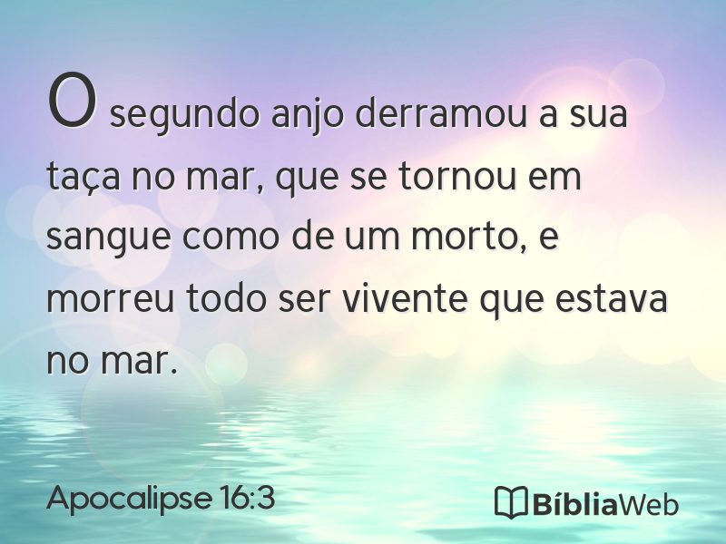 Apocalipse 16:3 em imagem para compartilhar