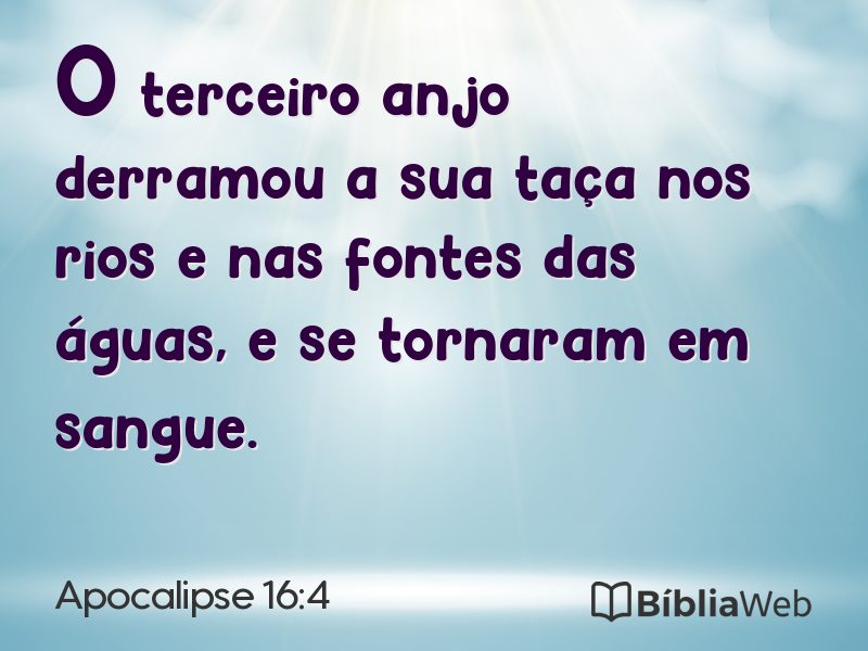 Apocalipse 16:4 em imagem para compartilhar