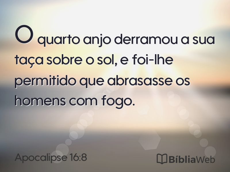Apocalipse 16:8 em imagem para compartilhar