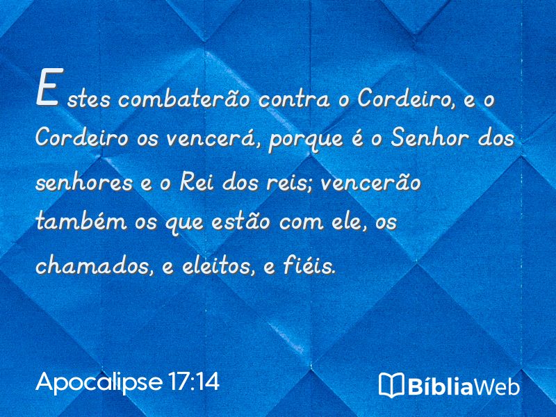 Apocalipse 17:14 em imagem para compartilhar
