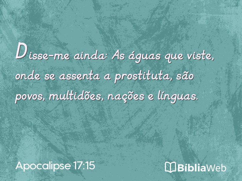 Apocalipse 17:15 em imagem para compartilhar