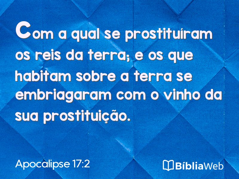 Apocalipse 17:2 em imagem para compartilhar
