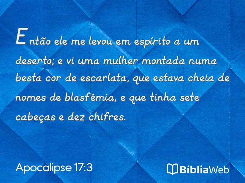 Apocalipse 17:3 em imagem para compartilhar