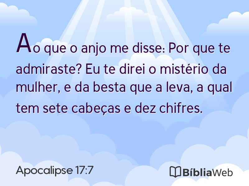Apocalipse 17:7 em imagem para compartilhar