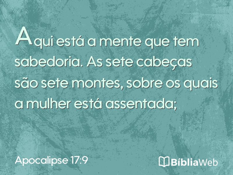 Apocalipse 17:9 em imagem para compartilhar